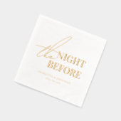 白黒モダン写真リハーサルディナー 箔ナプキン (左)