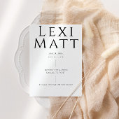 白黒モダン写真日付の保存 セーブザデート