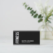 白黒モダン名刺 名刺 (スタンド正面)