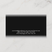 白黒モダン名刺 名刺 (裏面)