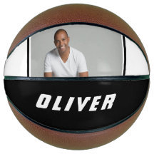 白黒モダン名前をカスタムする文字写真