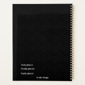 白黒モダン大理石 プランナー手帳 (裏面)