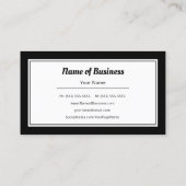 白黒モダン平野とのWebサシンプルイト 名刺 (裏面)