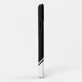 白黒モダン幾何学モノグラム Case-Mate iPhoneケース (裏面/右)