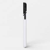 白黒モダン幾何学モノグラム Case-Mate iPhoneケース (裏面/左)