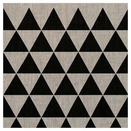 白黒モダン幾何素朴デコーリネン ファブリック (見本)