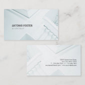 白黒モダン建築家インテリア設計者 名刺 (正面/裏面)