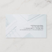 白黒モダン建築家インテリア設計者 名刺 (裏面)