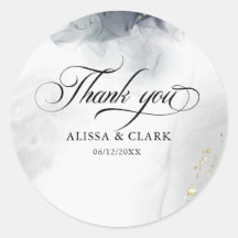 白黒モダン抽象芸術ありがとう