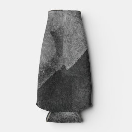 白黒モダン抽象芸術絵画のブラシ技術 ボトルクーラー