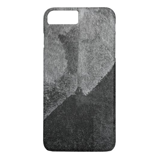 白黒モダン抽象芸術絵画のブラシ技術 Case-Mate iPhoneケース (裏面)