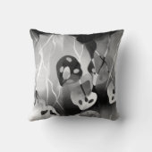 白黒モダン抽象芸術 クッション (裏面)