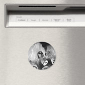 白黒モダン抽象芸術 マグネット (インサイチュ (食洗機))