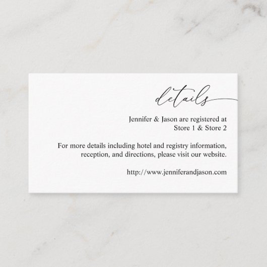 白黒モダン書道3詳細SM エンクロージャーカード (正面)