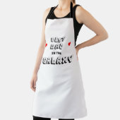 白黒モダン最高のパパの銀河系エプロン エプロン (インサイチュ)