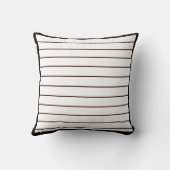 白黒モダン枕ストライプ クッション (裏面)