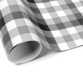 白黒モダン格子模様 ラッピングペーパー (ロールコーナー)