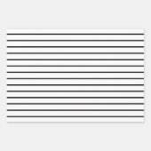 白黒モダン格子状ストライプダイヤモンド格子 ラッピングペーパーシート (正面3)