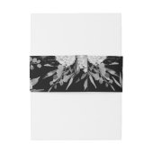 白黒モダン水彩フローラモノグラム 招待状ベリーバンド (裏面例)