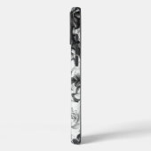 白黒モダン水彩国フローラ Case-Mate iPhoneケース (裏面 / 左)