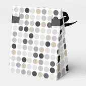 白黒モダン水玉模様パターン フェイバーボックス (裏面サイド)