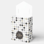 白黒モダン水玉模様パターン フェイバーボックス (オープン)