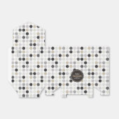 白黒モダン水玉模様パターン フェイバーボックス (折り畳みなし)