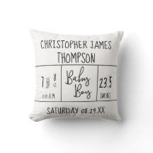 白黒モダン男の赤ちゃん誕生状態