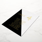 白黒モダン箔テー実在ブル用カード 箔招待状 (回転した状態)