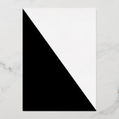 白黒モダン箔テー実在ブル用カード 箔招待状 (裏面)