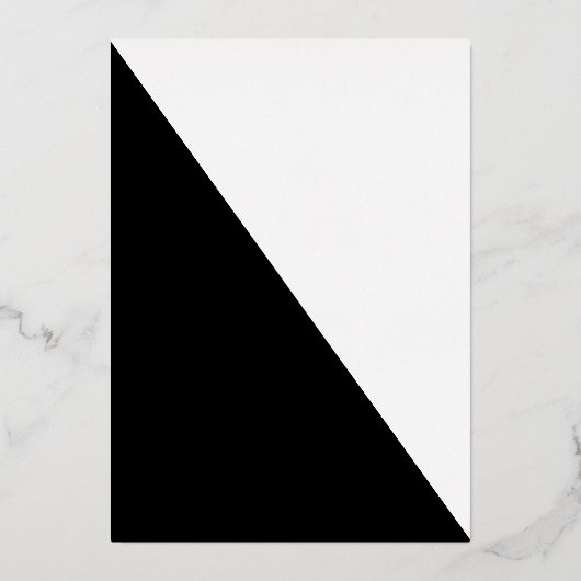 白黒モダン箔テー実在ブル用カード 箔招待状 (裏面)