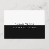 白黒モダン美しいギフト券 エンクロージャーカード (正面)