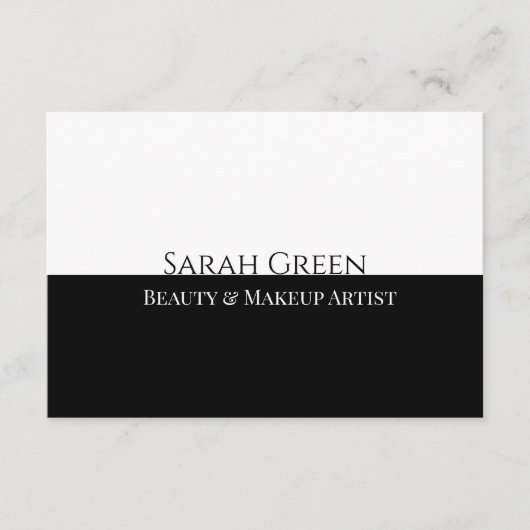 白黒モダン美しいギフト券 エンクロージャーカード (正面)