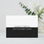 白黒モダン美しいギフト券 エンクロージャーカード (スタンド正面)