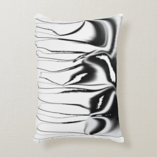 白黒モダン装飾用クッション アクセントクッション (正面(垂直))