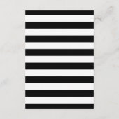 白黒モダン詳細結婚書道 エンクロージャーカード (裏面)