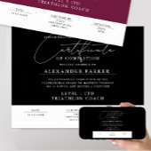 白黒モダン認定者表彰 ポスター