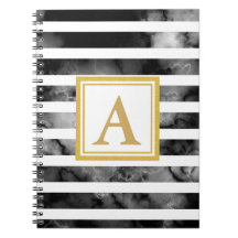 白黒モダン金ゴールドグリッターモノグラム傾向