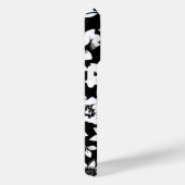 白黒モダン離れ吹フローラプリント Case-Mate iPhoneケース (裏面 / 右)