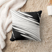 白黒モダン クッション (ブランケット)