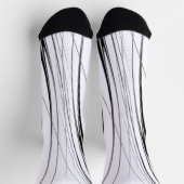 白黒モダン ソックス (上部)