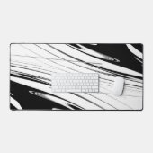 白黒モダン デスクマット (キーボード&マウス)