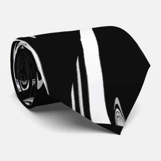 白黒モダン ネクタイ (ロール)