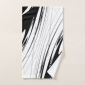 白黒モダン バスタオルセット (ハンドタオル)