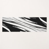 白黒モダン ヨガマット (正面(横))