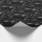 白黒モダン ラッピングペーパー (角)