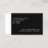 白黒モダン 名刺 (裏面)