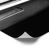 白黒モノクロオールドカーピープルシティ ポスター (角)