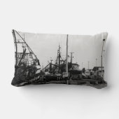 白黒モノクロハーバーボート ランバークッション (裏面)