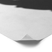 白黒モノクロームシー海カニ ポスター (角)